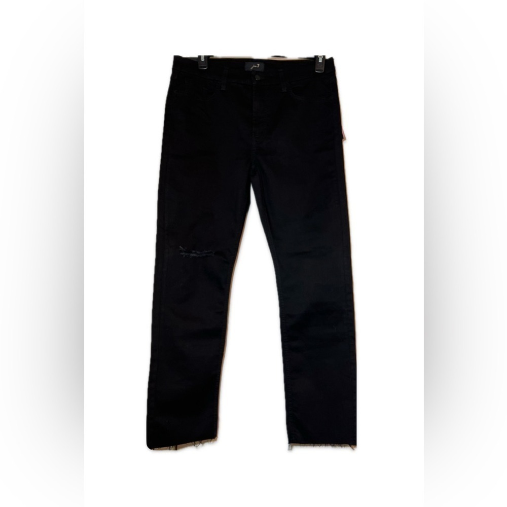 Jen 7 NWT Distressed Jeans Women’s Size 14 Black w/Sculpting Panel